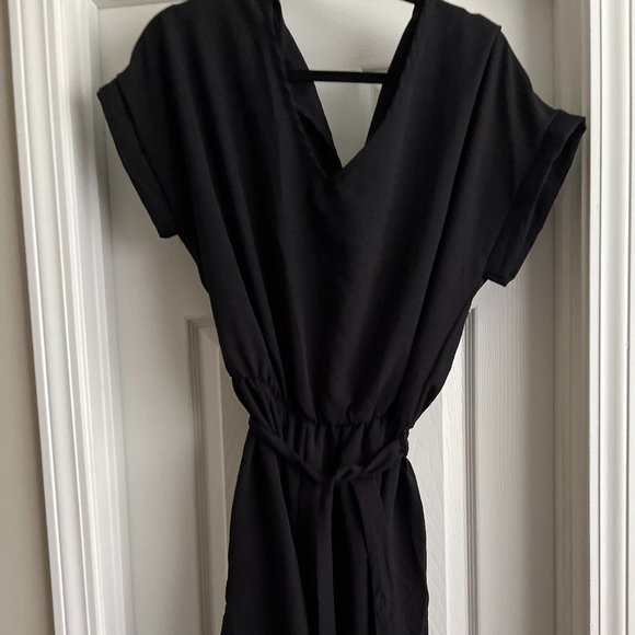 Chic Soul Black Romper with Front Tie (EUC) - Picture 1 of 4